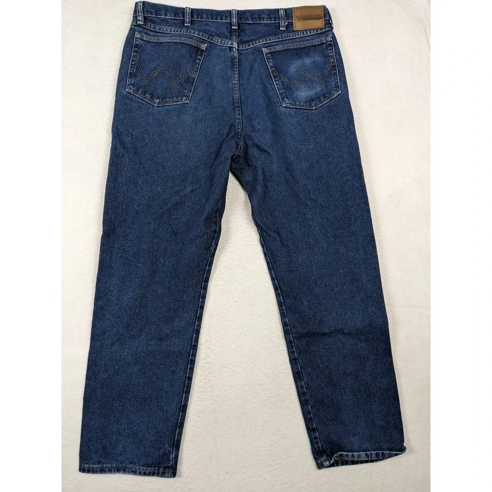 Wrangler Mens Jeans Size 38 x 32 Cotton Blue